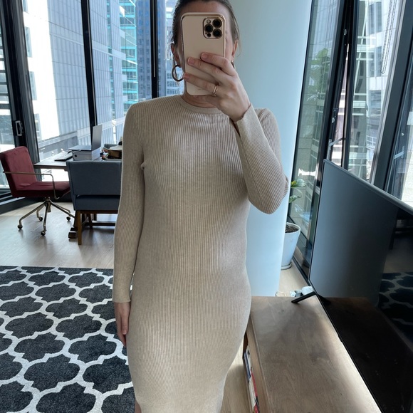 Cotton On knit Midi Dress w/ Split - Size S - Picture 3 of 8